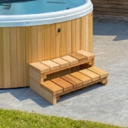 2 Tier Step with Curved Top Tread - Grand Alfresco