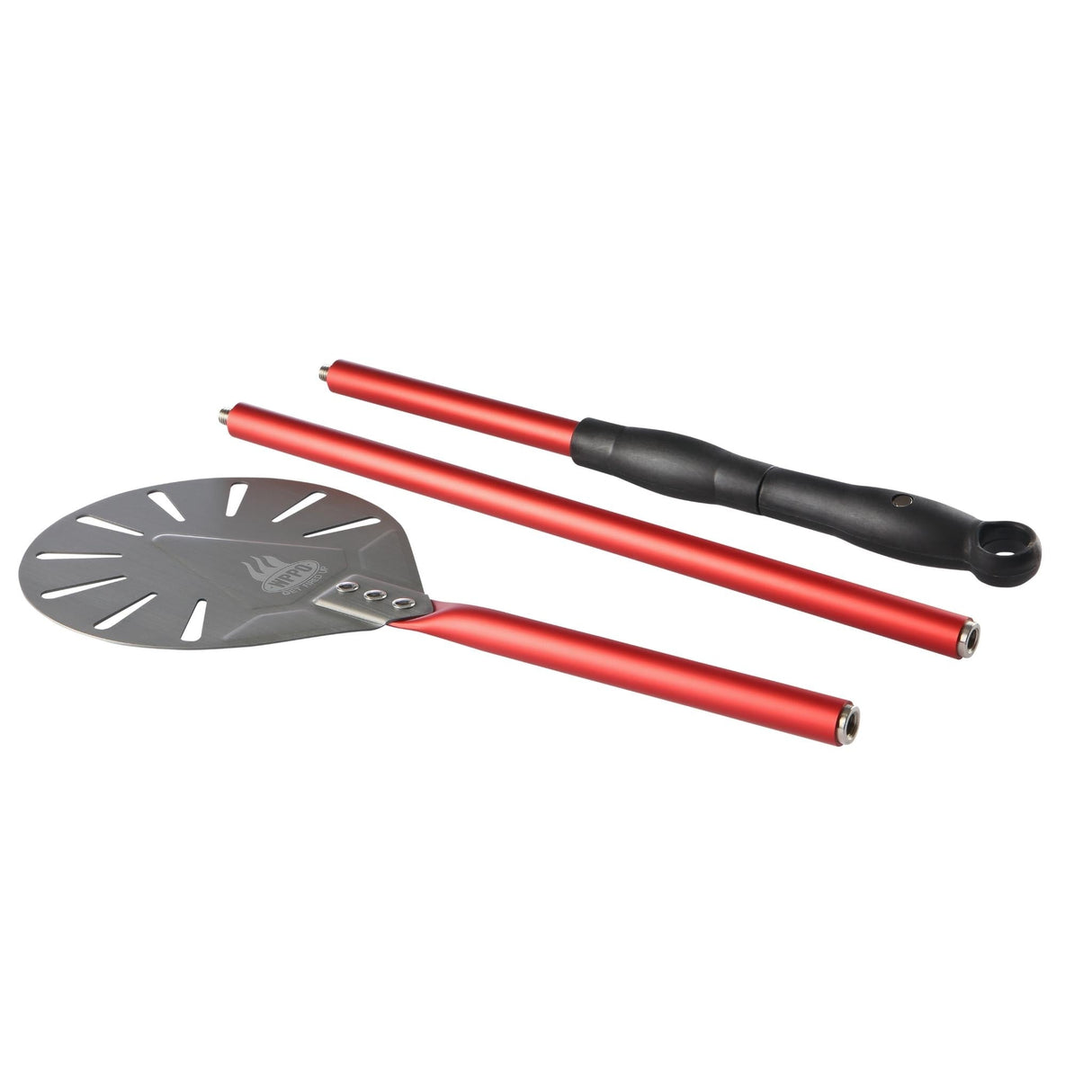 7" Round Pro Pizza Peel w/Break Down Handle - Grand Alfresco