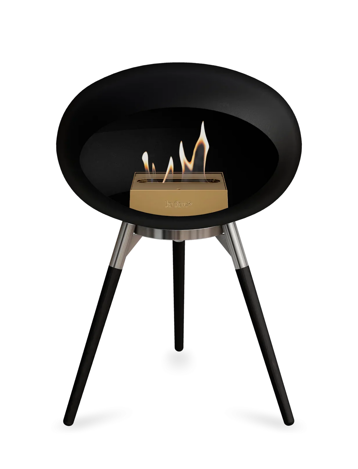 Le Feu - Dome Black Ground Wood Low - Fireplace - Grand Alfresco