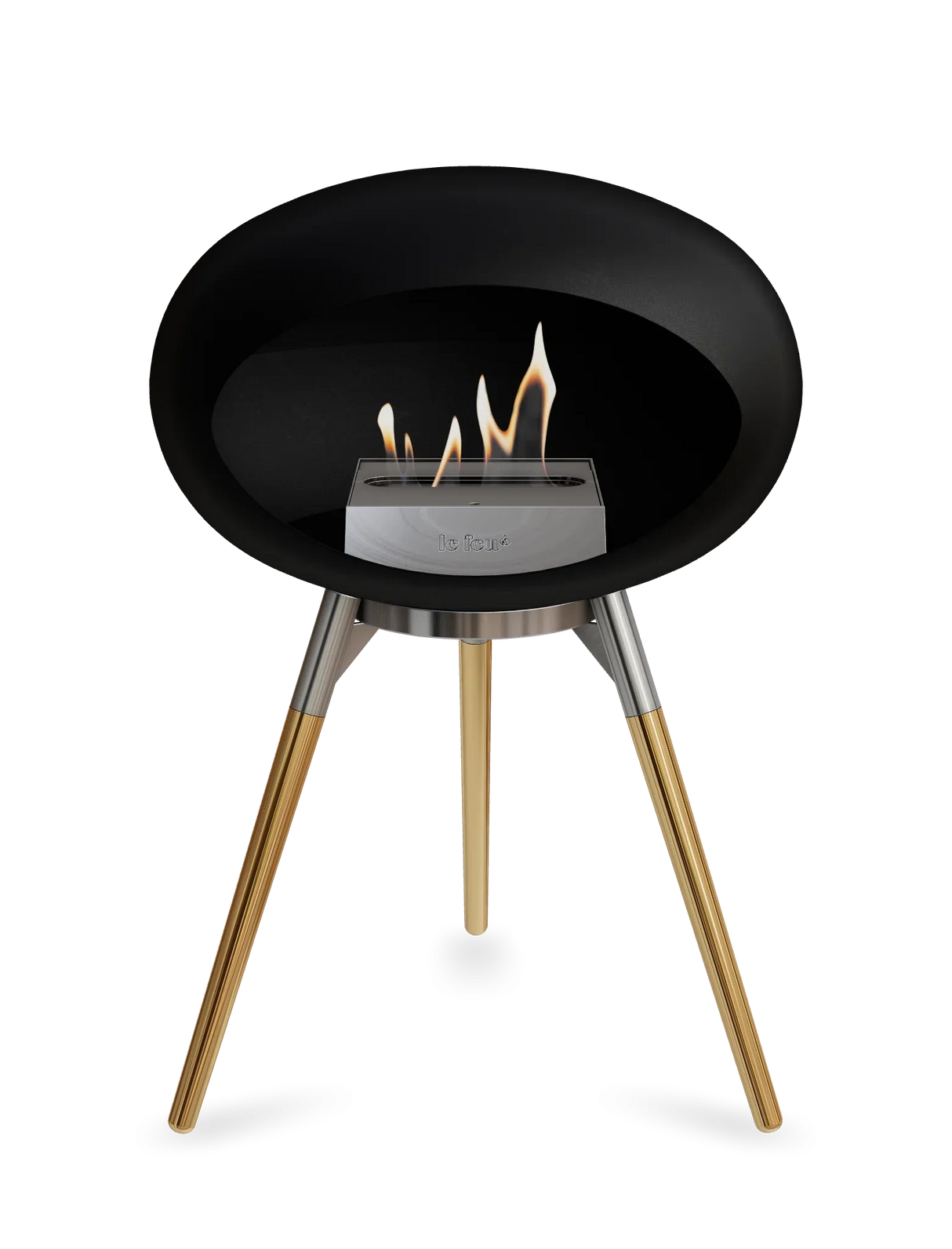 Le Feu - Dome Black Ground Wood Low - Fireplace - Grand Alfresco