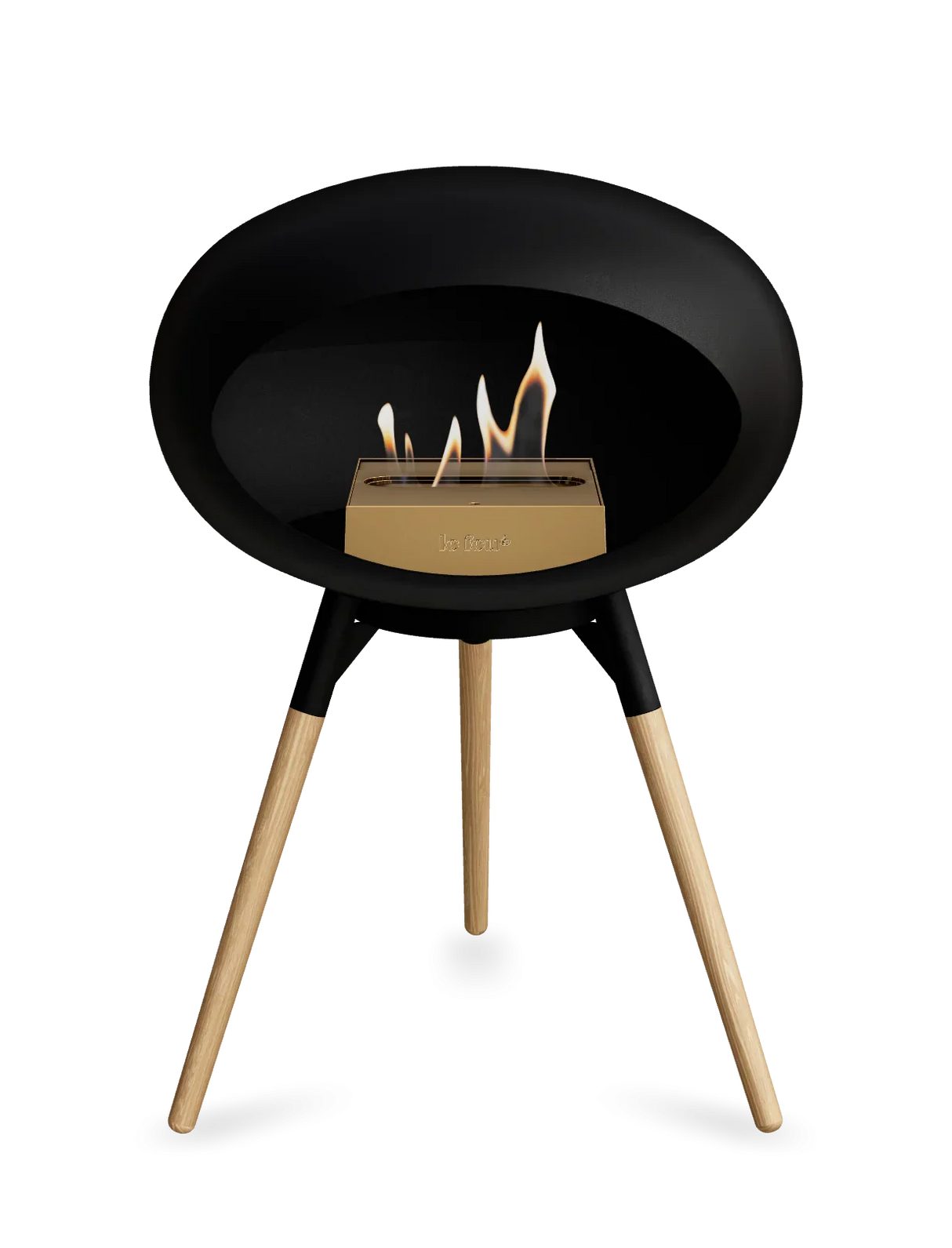 Le Feu - Dome Black Ground Wood Low - Fireplace - Grand Alfresco