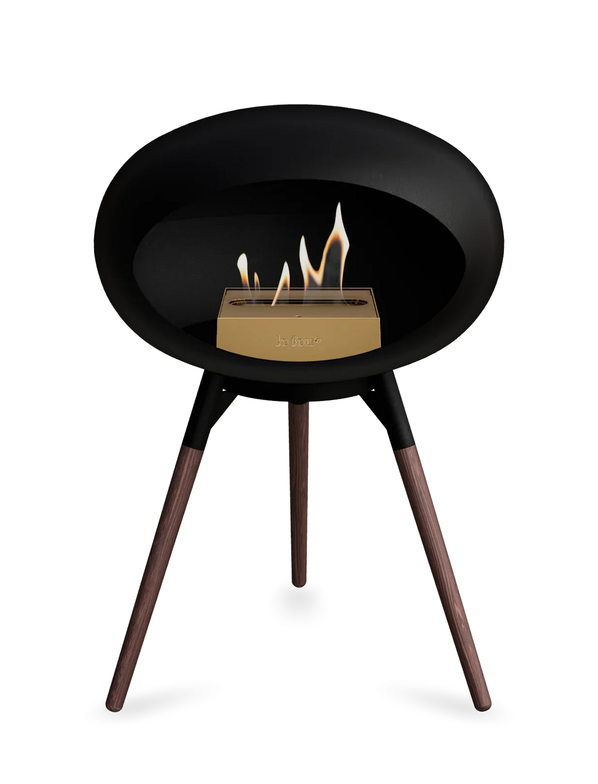 Le Feu - Dome Black Ground Wood Low - Fireplace - Grand Alfresco