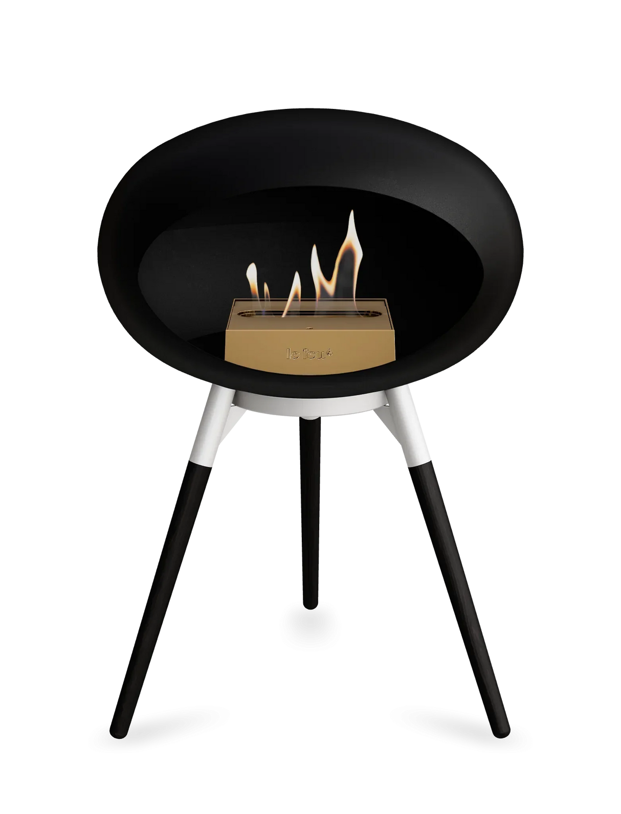 Le Feu - Dome Black Ground Wood Low - Fireplace - Grand Alfresco