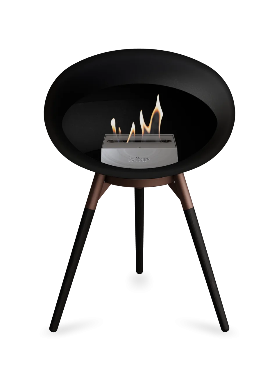 Le Feu - Dome Black Ground Wood Low - Fireplace - Grand Alfresco