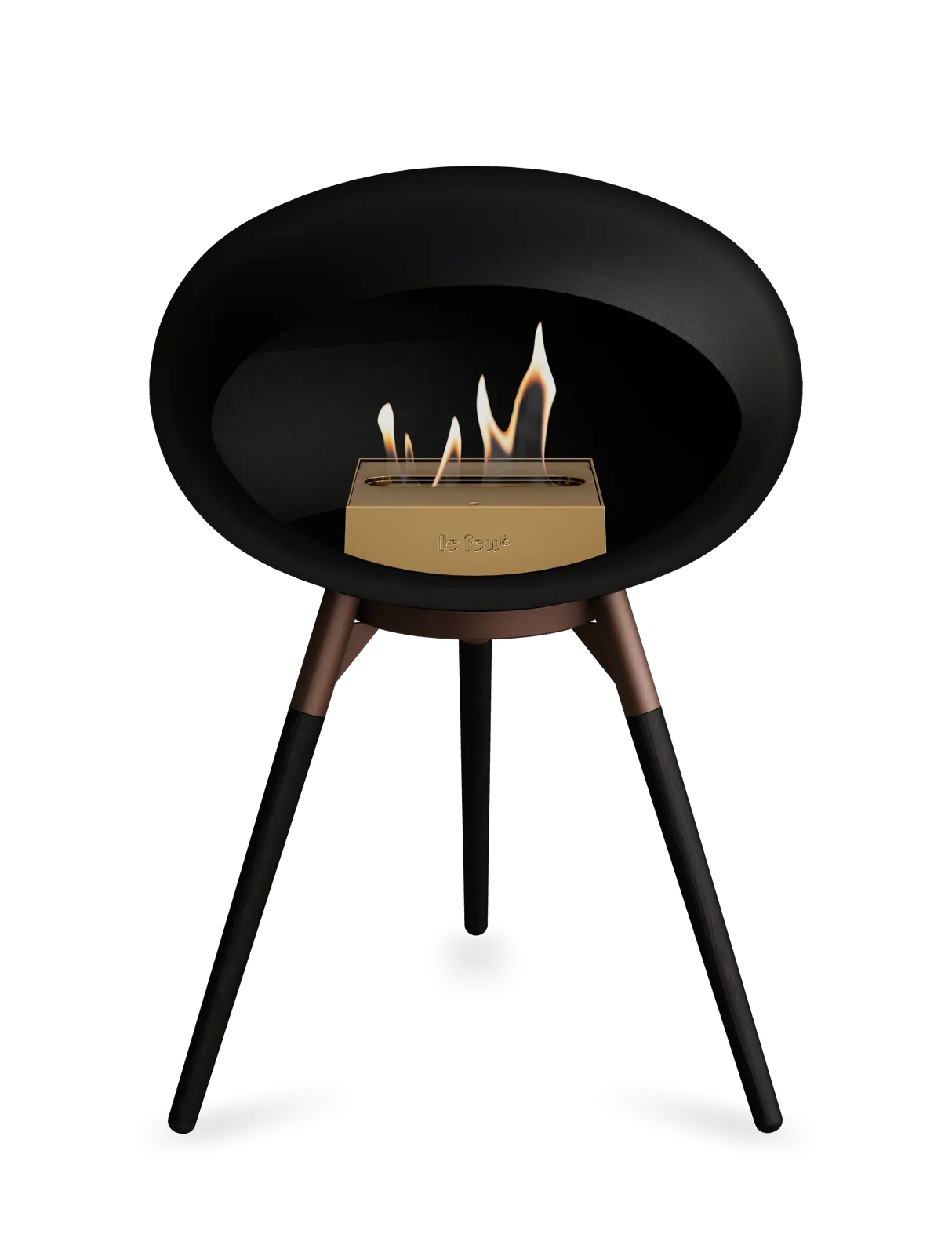 Le Feu - Dome Black Ground Wood Low - Fireplace - Grand Alfresco