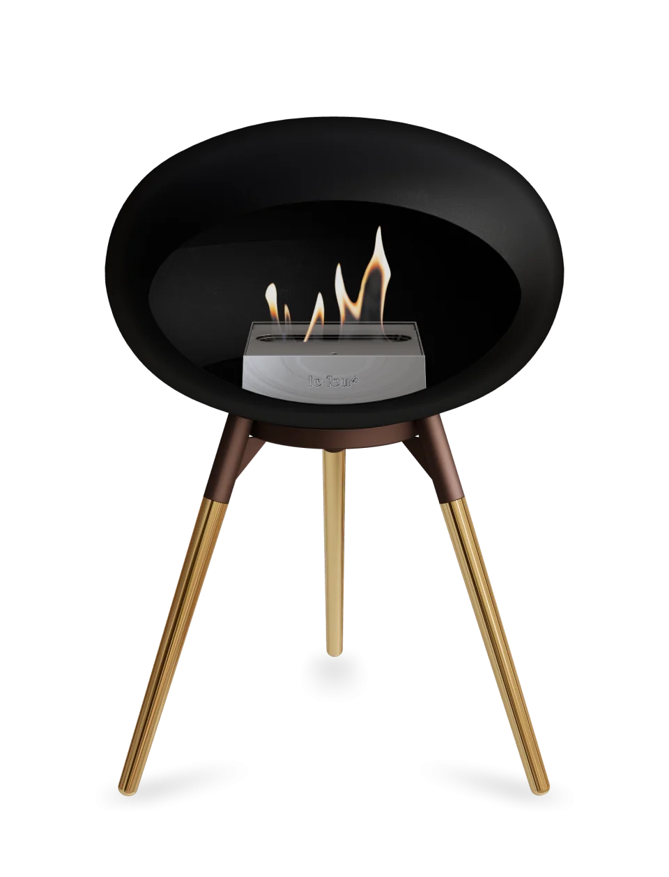 Le Feu - Dome Black Ground Wood Low - Fireplace - Grand Alfresco