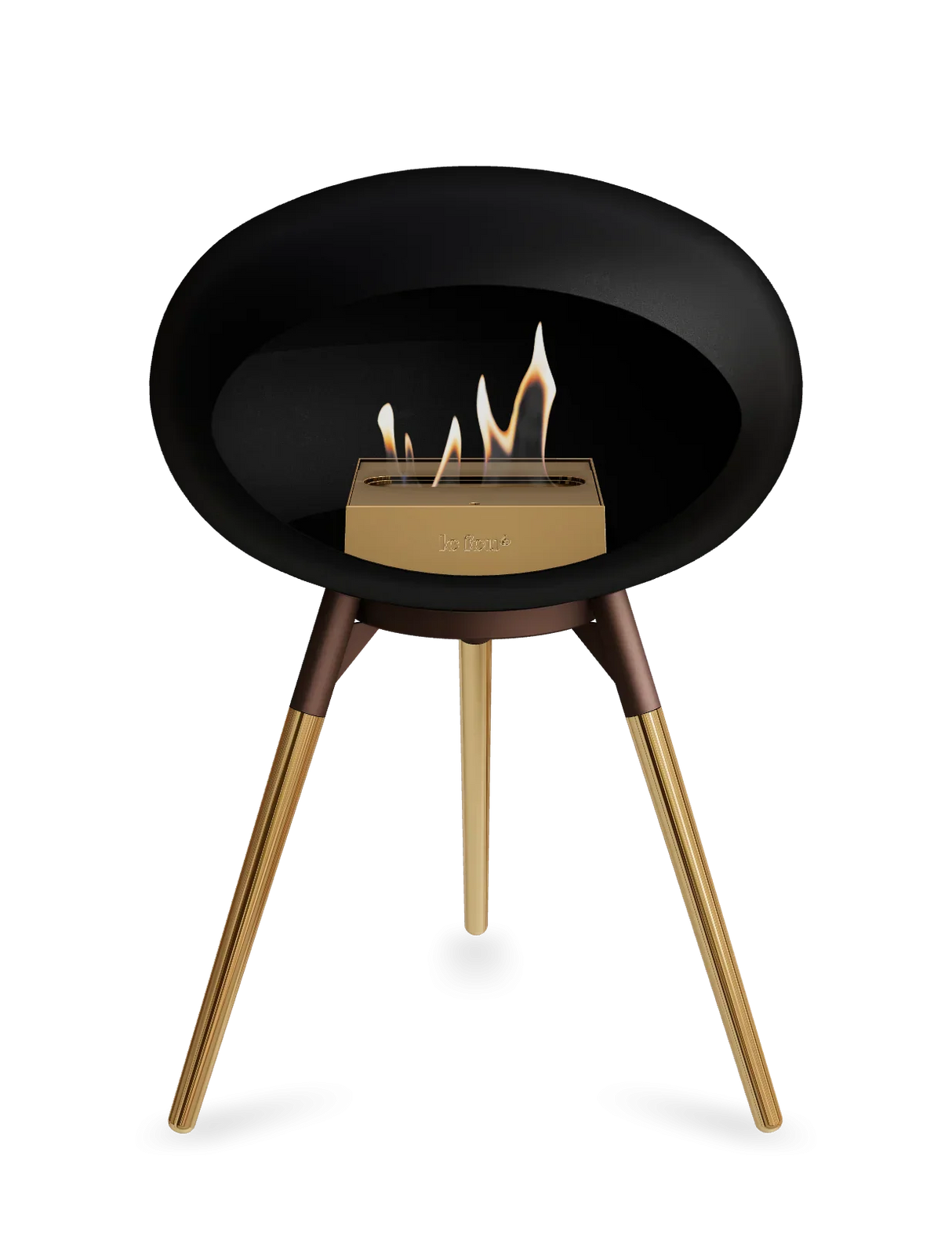 Le Feu - Dome Black Ground Wood Low - Fireplace - Grand Alfresco