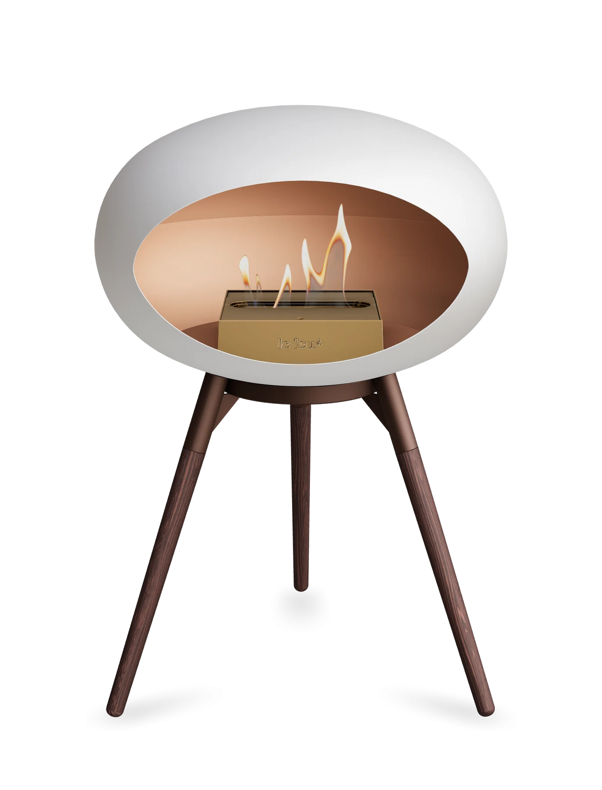 Le Feu - Dome White Ground Wood Low - Fireplace - Grand Alfresco