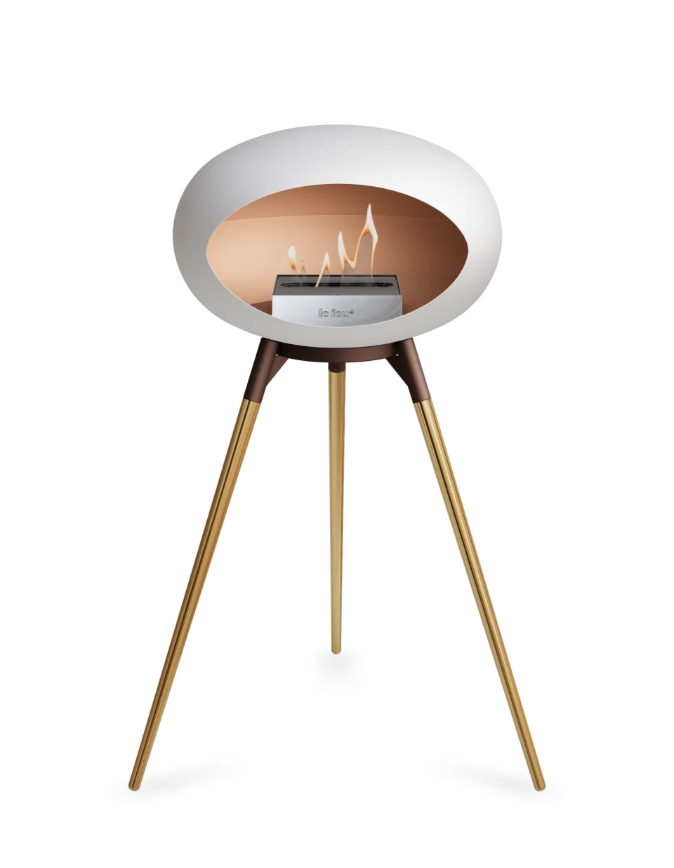 Le Feu - Dome White Ground Wood High - Fireplace - Grand Alfresco