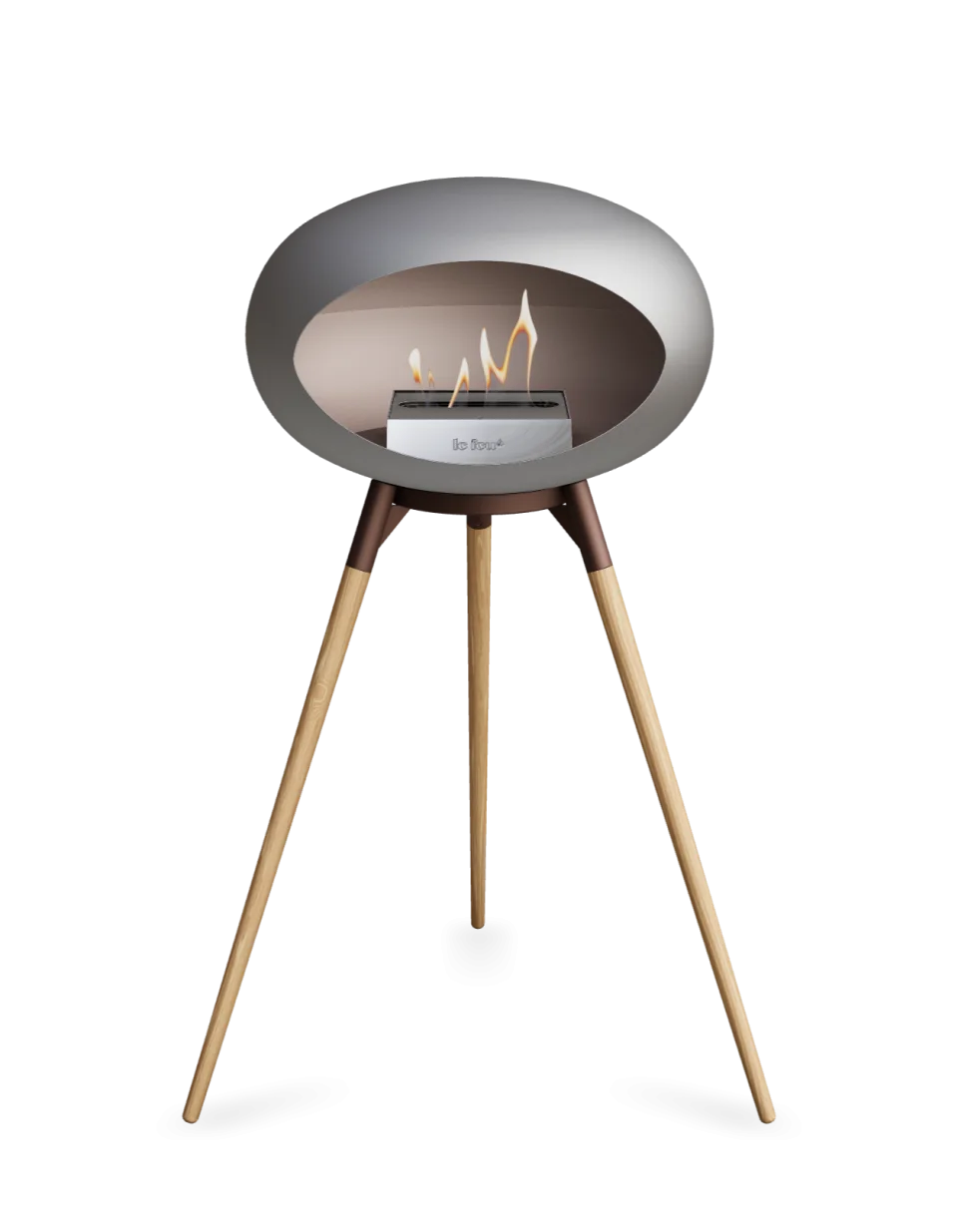 Le Feu - Dome Nickel Ground Wood High - Fireplace - Grand Alfresco