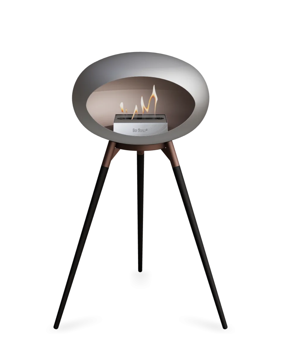 Le Feu - Dome Nickel Ground Wood High - Fireplace - Grand Alfresco