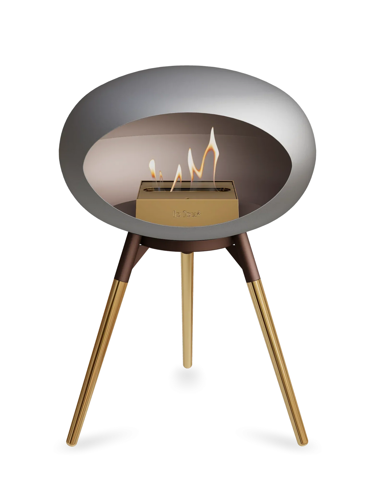 Le Feu - Dome Nickel Ground Wood Low - Fireplace - Grand Alfresco