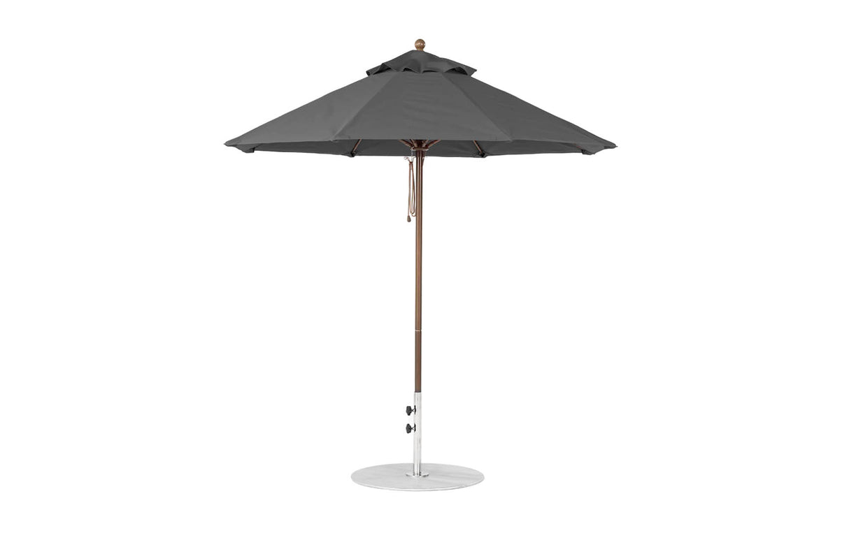 Ledge Loungers Essential Fiberglass Umbrella - 7.5' Octagon Pulley - Grand Alfresco