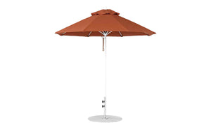 Ledge Loungers Essential Fiberglass Umbrella - 7.5' Octagon Pulley - Grand Alfresco