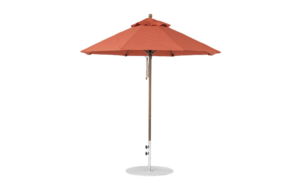 Ledge Loungers Essential Fiberglass Umbrella - 7.5' Octagon Pulley - Grand Alfresco