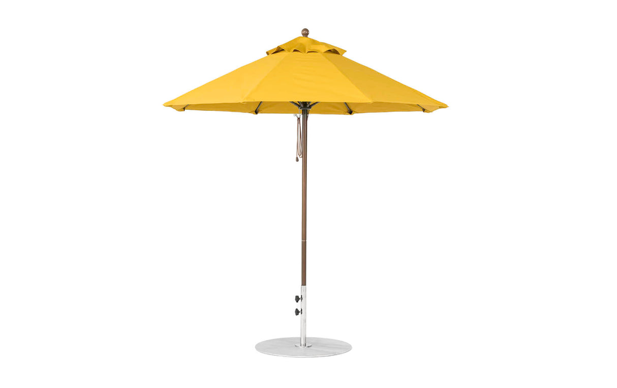 Ledge Loungers Essential Fiberglass Umbrella - 7.5' Octagon Pulley - Grand Alfresco