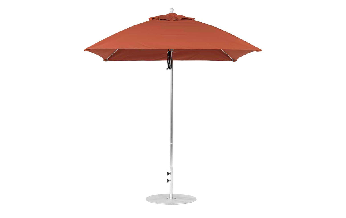 Ledge Loungers Essential Fiberglass Umbrella - 7.5' Square Pulley - Grand Alfresco