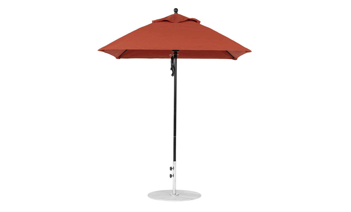 Ledge Loungers Essential Fiberglass Umbrella - 6.5' Square Pulley - Grand Alfresco