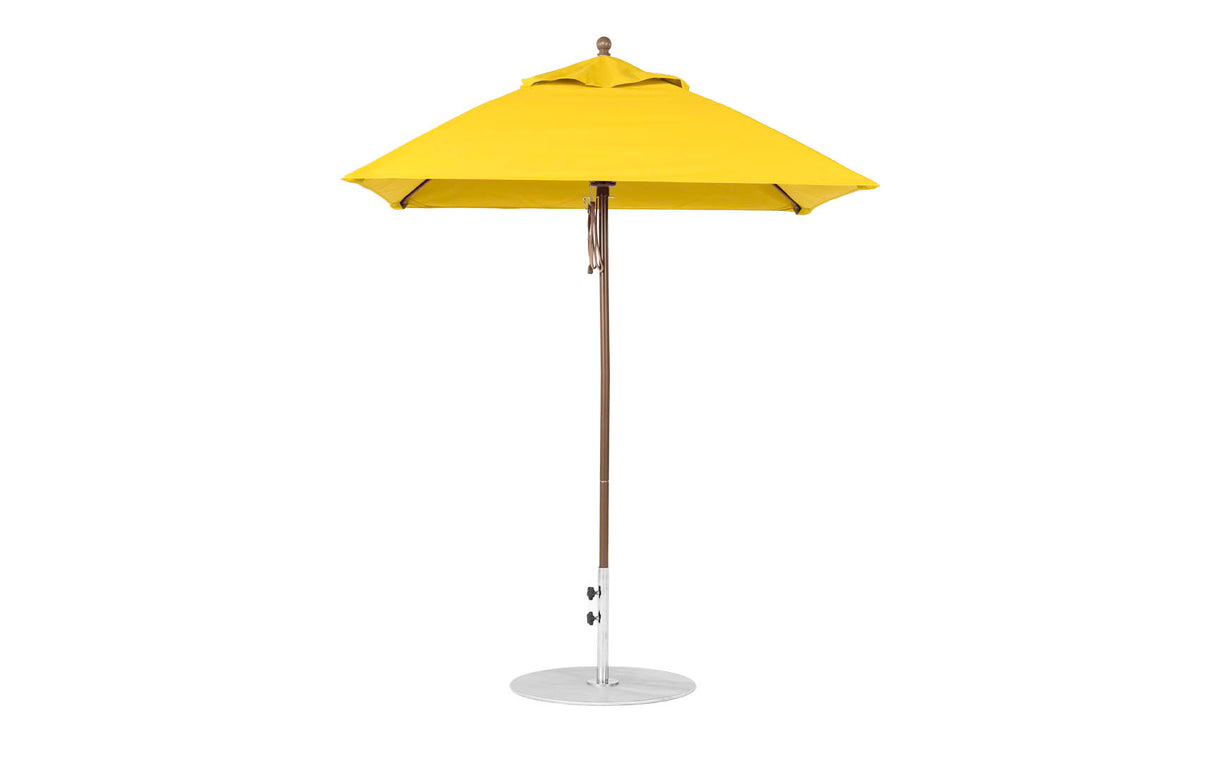 Ledge Loungers Essential Fiberglass Umbrella - 6.5' Square Pulley - Grand Alfresco