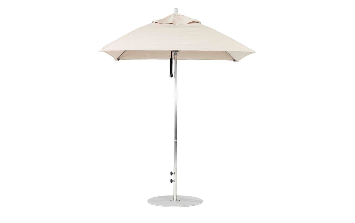 Ledge Loungers Essential Fiberglass Umbrella - 6.5' Square Pulley - Grand Alfresco