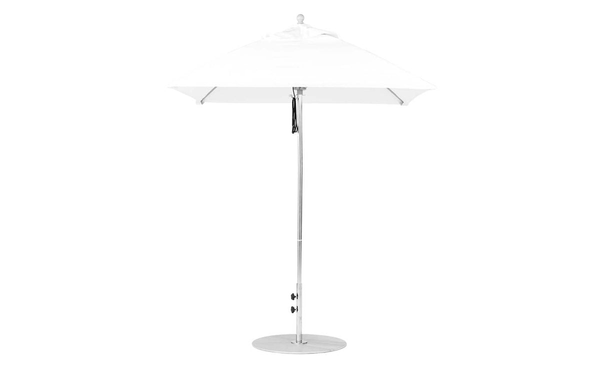 Ledge Loungers Essential Fiberglass Umbrella - 6.5' Square Pulley - Grand Alfresco