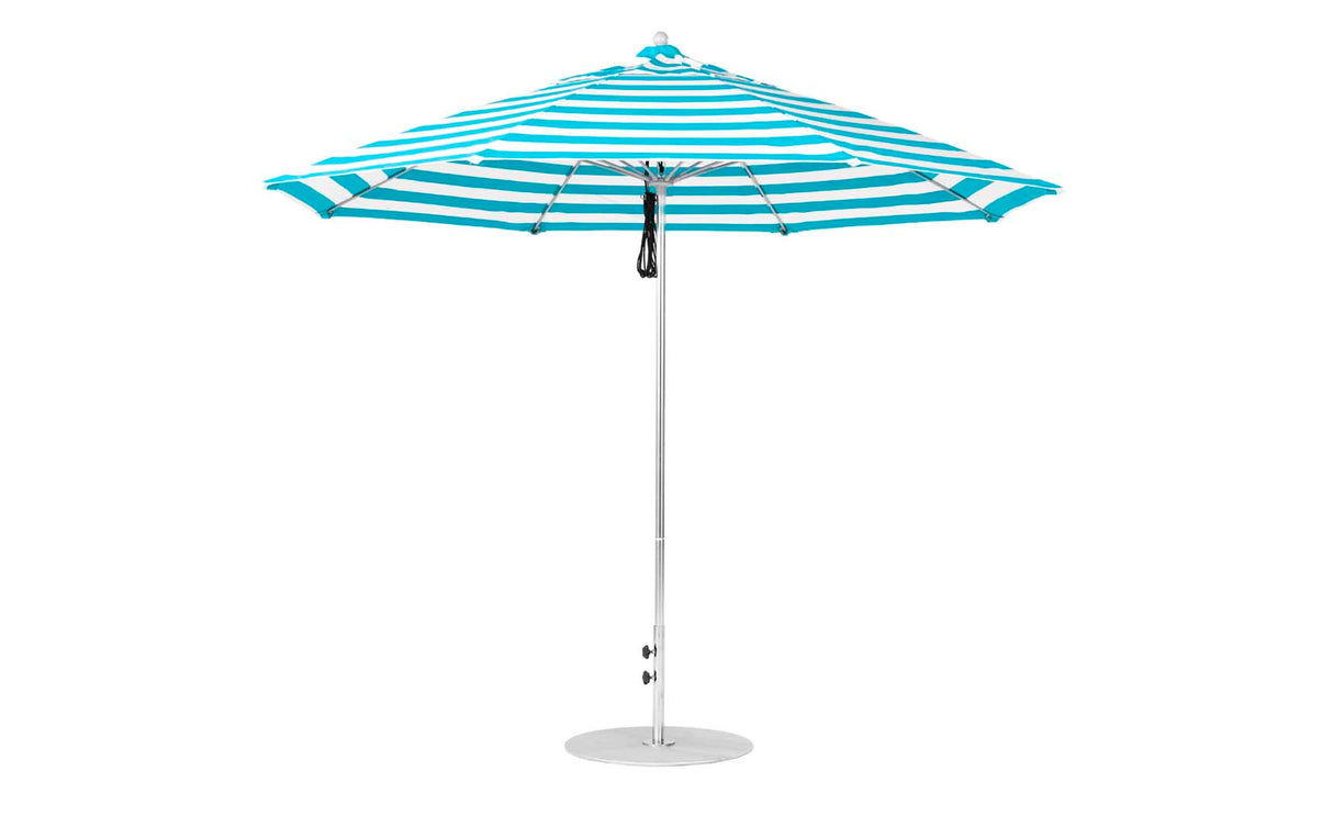 Ledge Loungers Essential Fiberglass Umbrella - 11' Octagon Pulley - Grand Alfresco