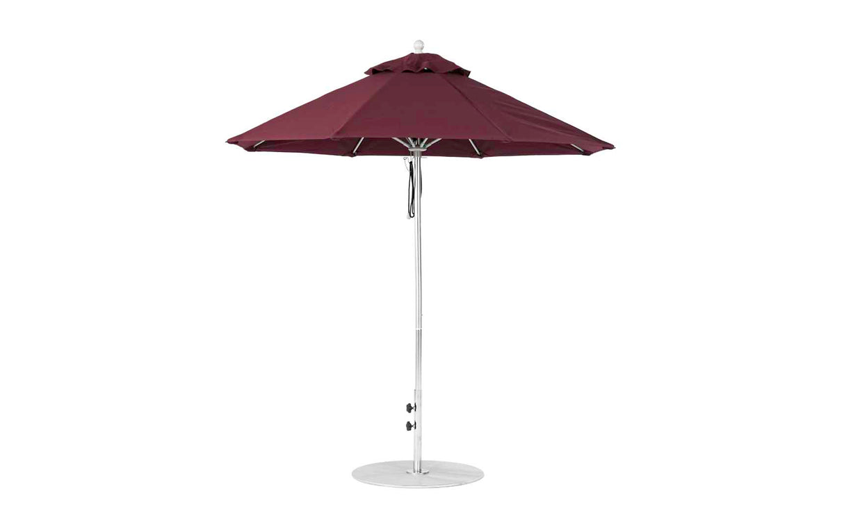 Ledge Loungers Essential Fiberglass Umbrella - 7.5' Octagon Pulley - Grand Alfresco