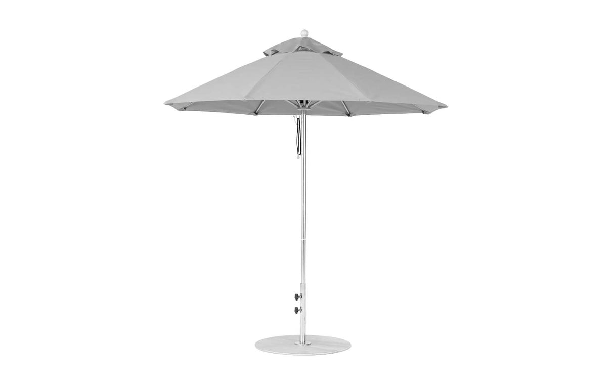 Ledge Loungers Essential Fiberglass Umbrella - 7.5' Octagon Pulley - Grand Alfresco