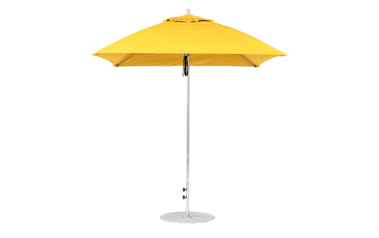 Ledge Loungers Essential Fiberglass Umbrella - 7.5' Square Pulley - Grand Alfresco