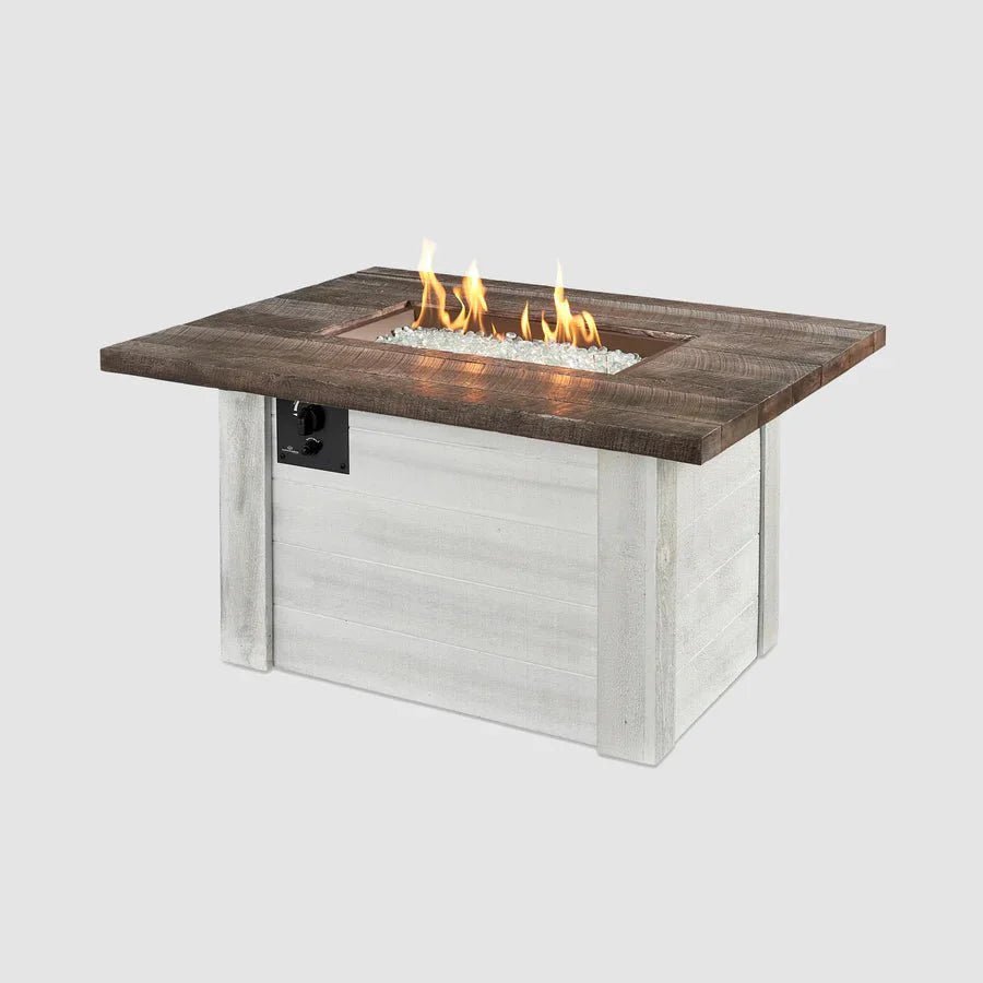 Alcott Rectangular Gas Fire Pit Table - Grand Alfresco