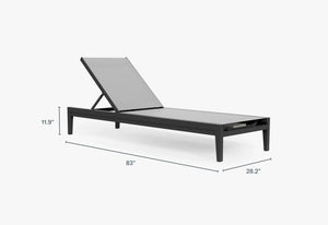 Aluminum Outdoor Core Chaise Lounge - Grand Alfresco