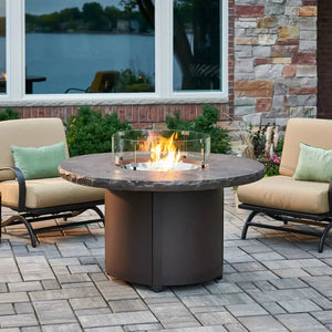 Beacon Round Gas Fire Pit Table - Grand Alfresco