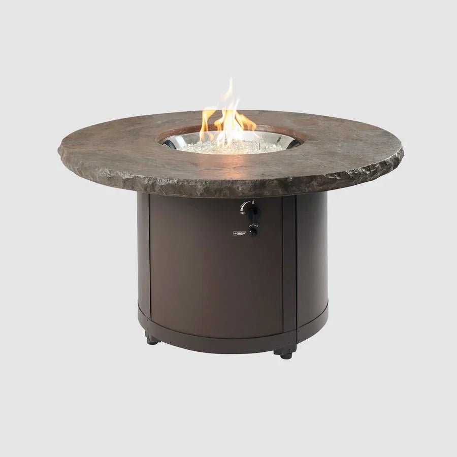 Beacon Round Gas Fire Pit Table - Grand Alfresco