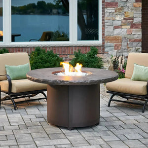 Beacon Round Gas Fire Pit Table - Grand Alfresco