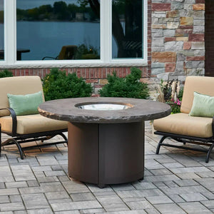 Beacon Round Gas Fire Pit Table - Grand Alfresco