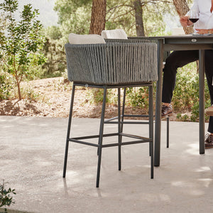 Boston Barstool with Sunbrella Cushion - Grand Alfresco