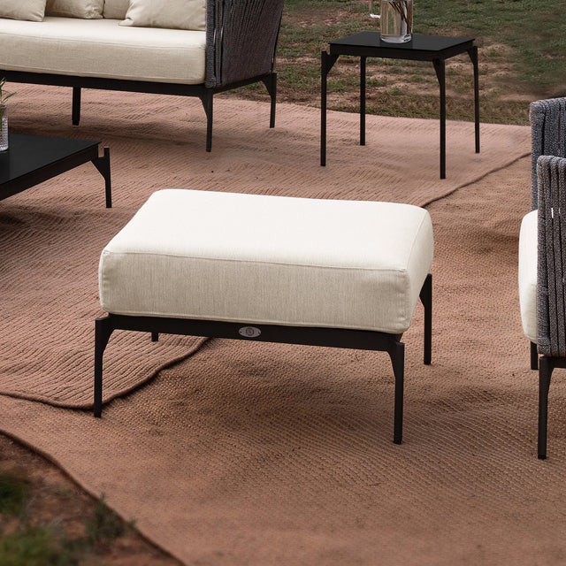 Boston Ottoman with Sunbrella Cushion - Grand Alfresco