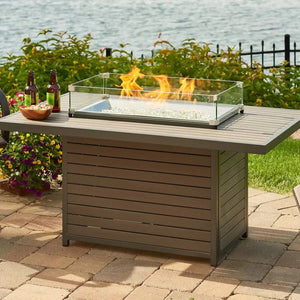 Brooks Rectangular Gas Fire Pit Table - Grand Alfresco