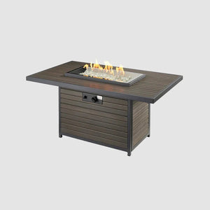 Brooks Rectangular Gas Fire Pit Table - Grand Alfresco