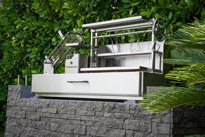 Built In Argentine Santa Maria Wood Fire & Charcoal Gaucho Grill - Grand Alfresco