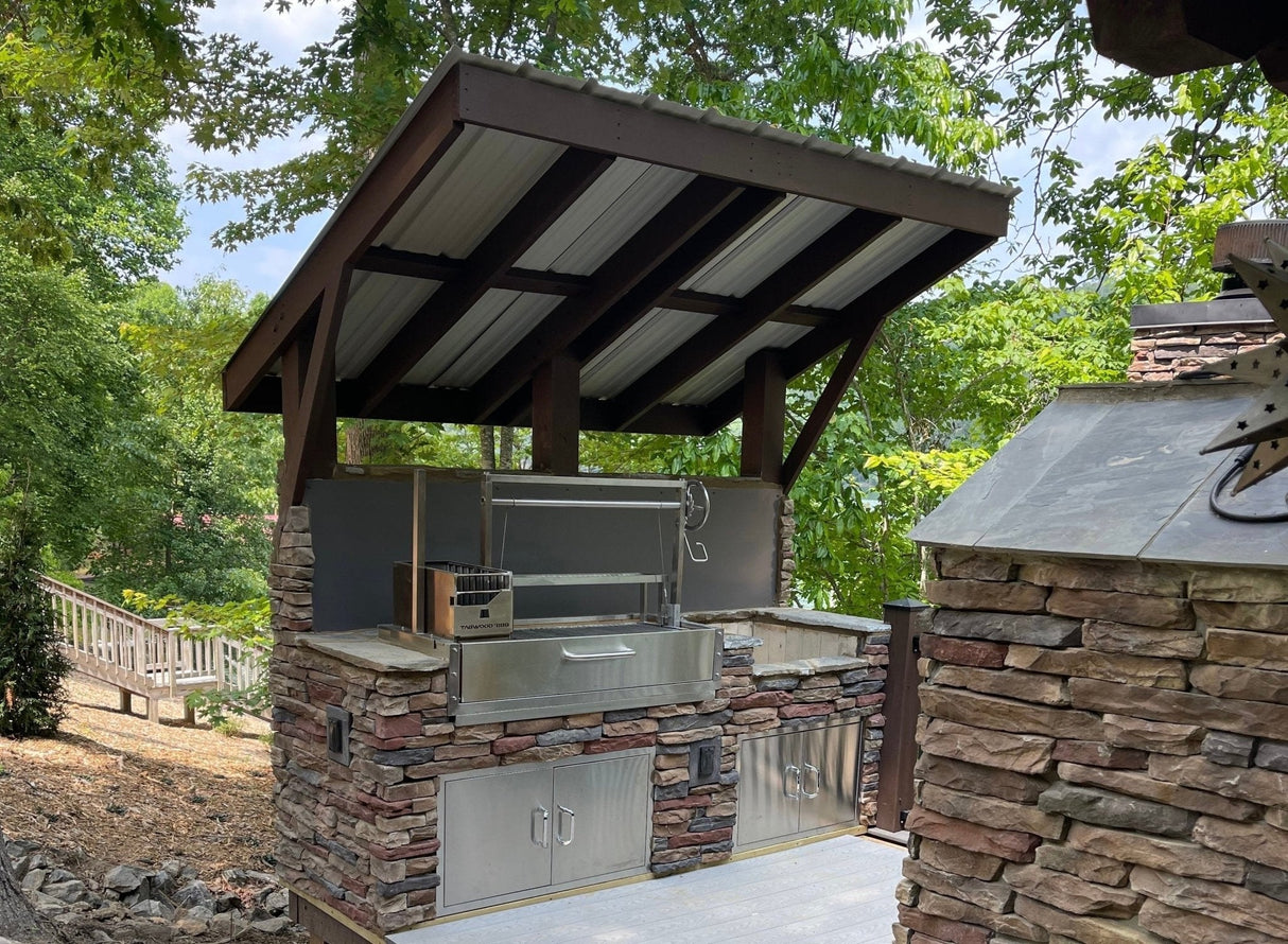 Built In Santa Maria Argentine Wood Fire & Charcoal Gaucho Grill Built In - Grand Alfresco