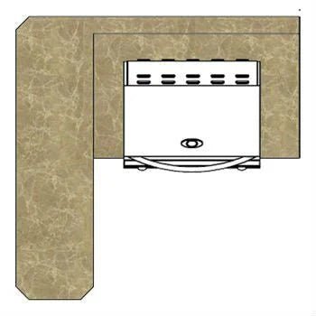 Cal Flame 4 Ft. BBQ Island L - Shaped BBK401 - Grand Alfresco