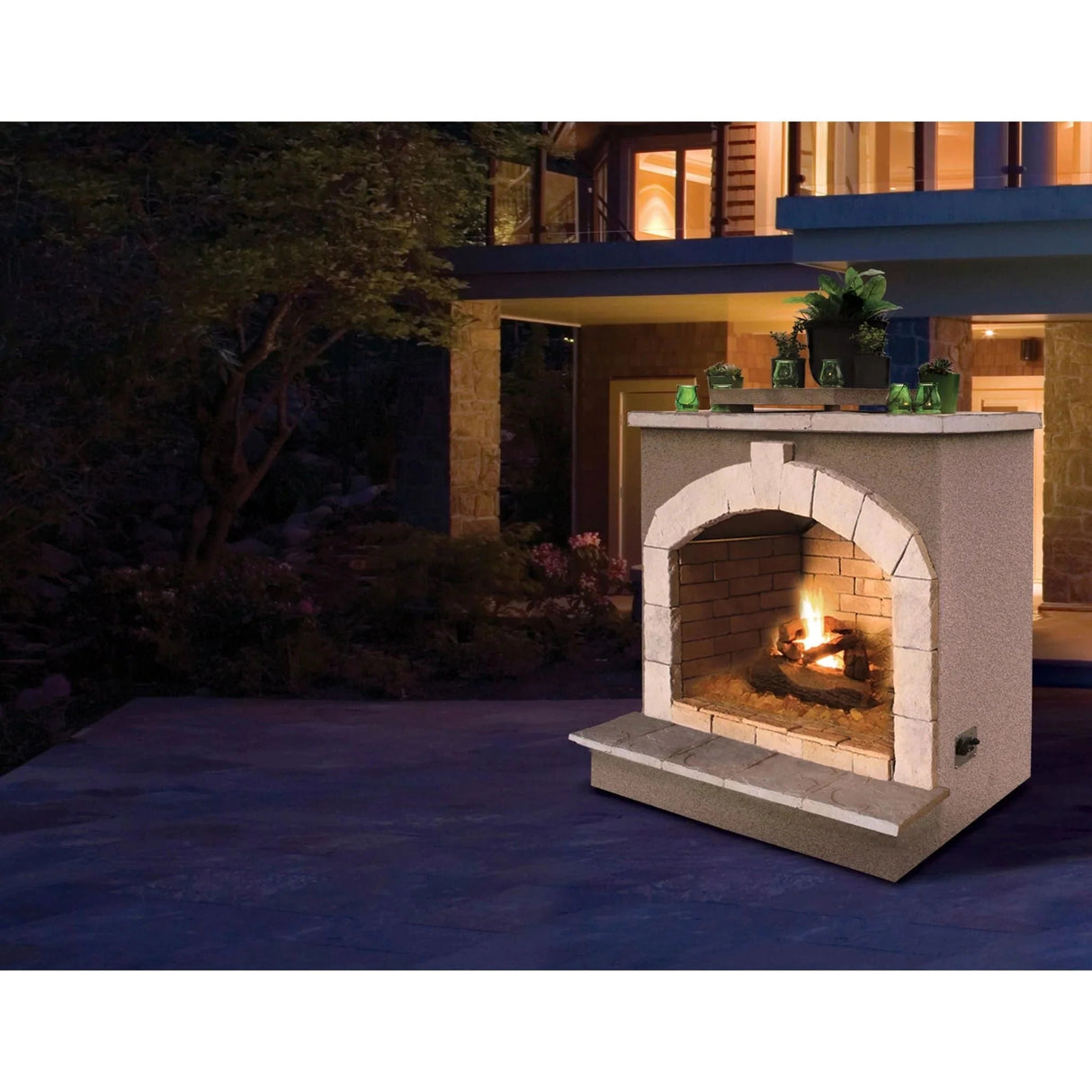 Cal Flame 48 inch Outdoor Fireplace FRP - 906 - 2 - Grand Alfresco