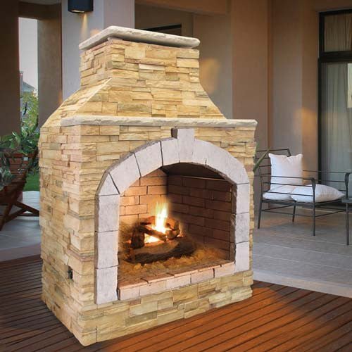 Cal Flame 48 inch Outdoor Fireplace FRP - 909 - 1 - Grand Alfresco