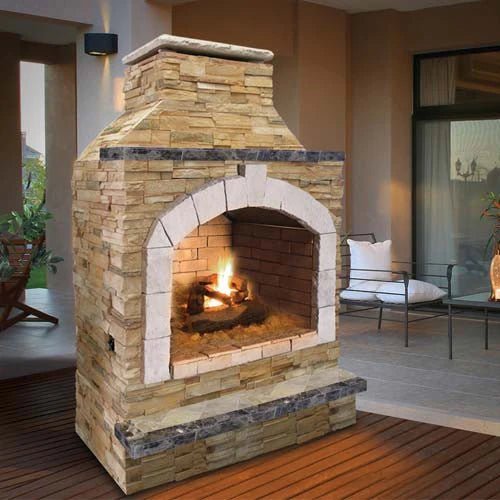 Cal Flame 48 inch Outdoor Fireplace FRP - 909 - 2 - Grand Alfresco