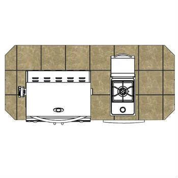 Cal Flame 7 foot BBQ Grill Island with P4 Four Burner Gas Grill, Fridge, Rotisserie Kit BBK - 710 - Grand Alfresco