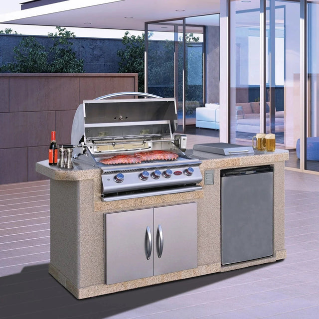 Cal Flame 7 ft. BBQ Island BBK701 - Grand Alfresco