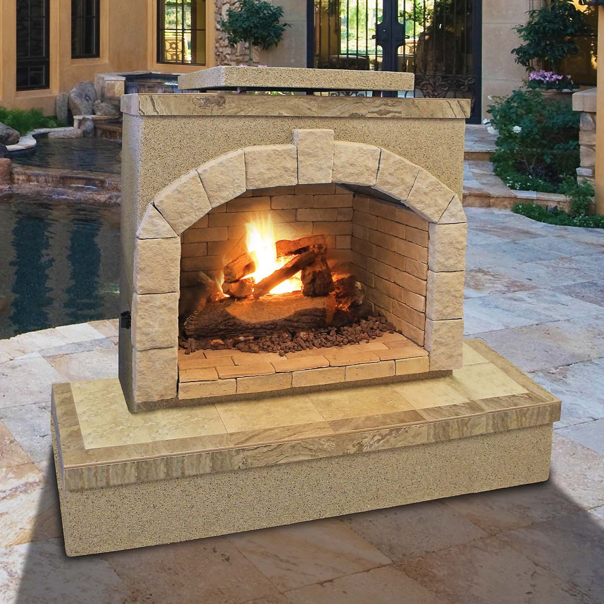 Cal Flame 72 inch Outdoor Fireplace FRP - 906 - 3 - Grand Alfresco