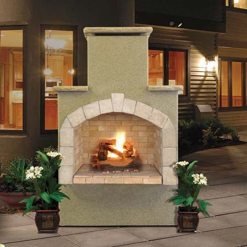 Cal Flame 78 inch Outdoor Fireplace FRP - 908 - 1 - Grand Alfresco