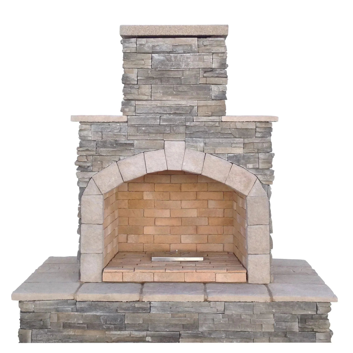 Cal Flame 78 inch Outdoor Fireplace FRP - 908 - 3 - Grand Alfresco